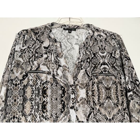 International Concepts Snake Print Tunic Blouse, Size L - Picture 5 of 7